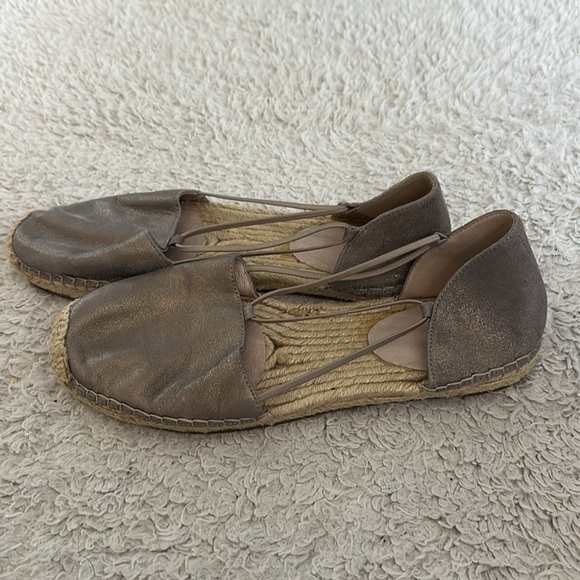 Eileen Fisher metallic strappy espadrilles 9.5 - Picture 2 of 4